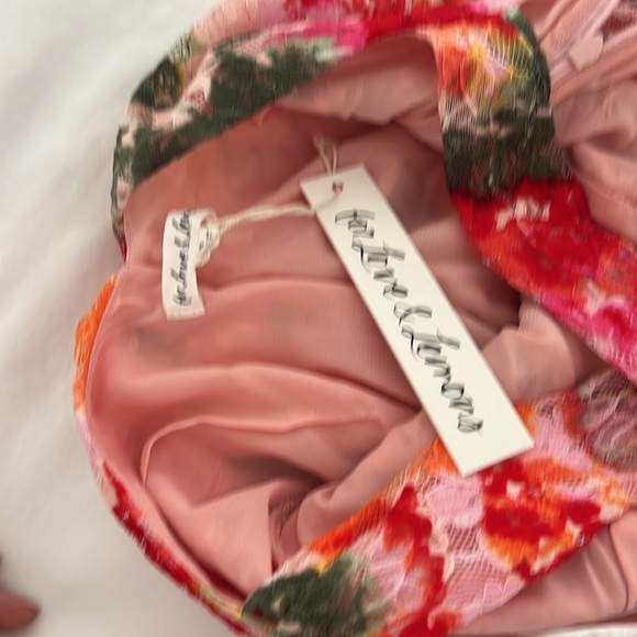 For Love And Lemons Floral Midi Dress - Pink and Red - Picture 6 of 10